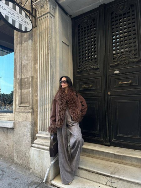 جاكيت فرو مخمل