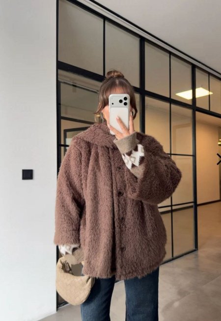 جاكيت فرو مع لفحه